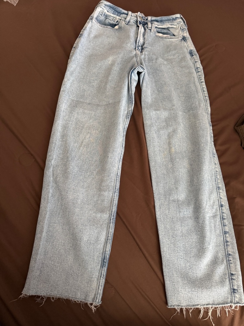 Hollister Light Blue Curvy Ultra High-Rise Vintage Straight Jeans